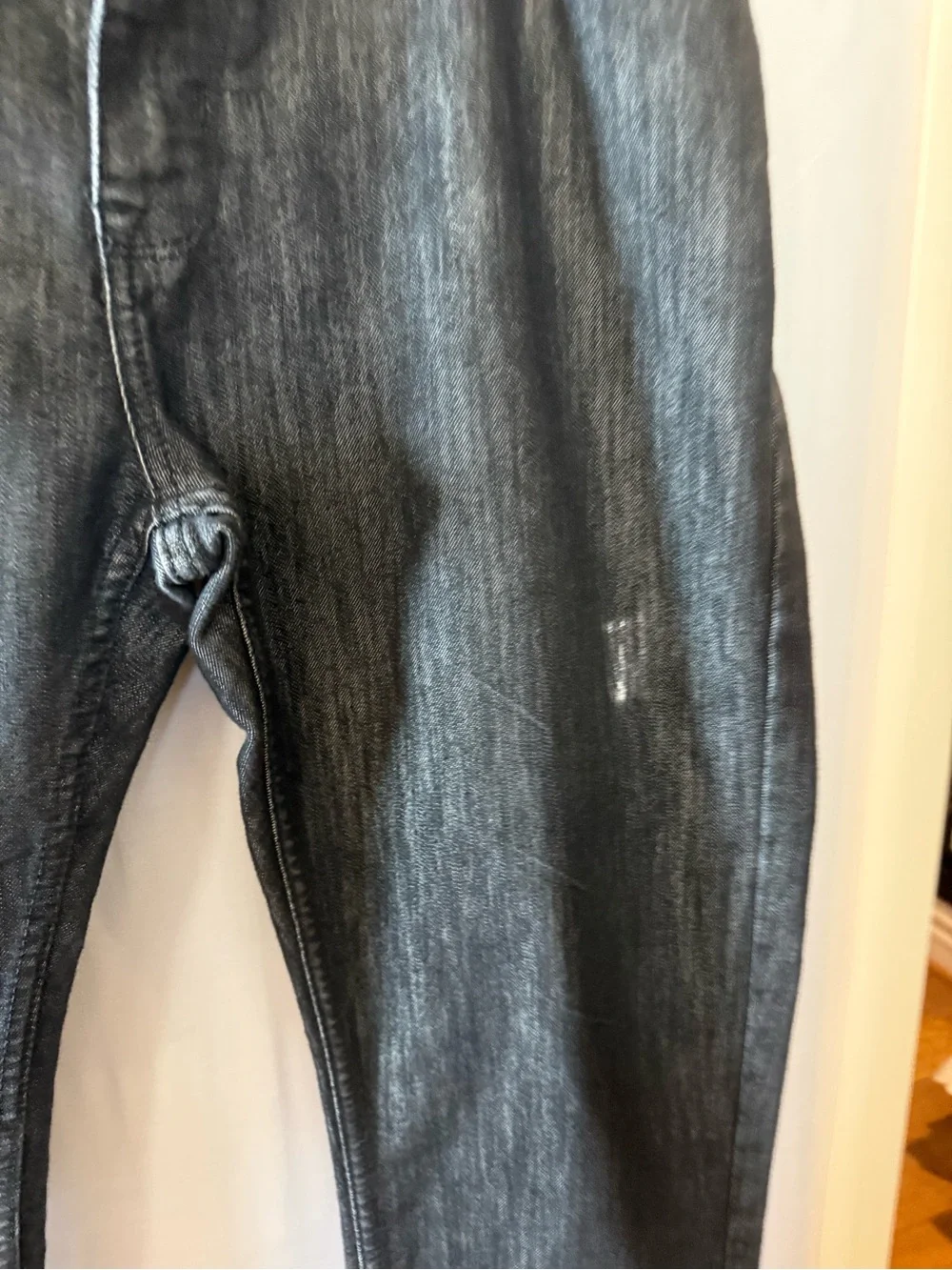 Pod & Co. Men’s Dark Wash Straight Leg Jeans Size 38 x 32 Black Denim Mid Rise